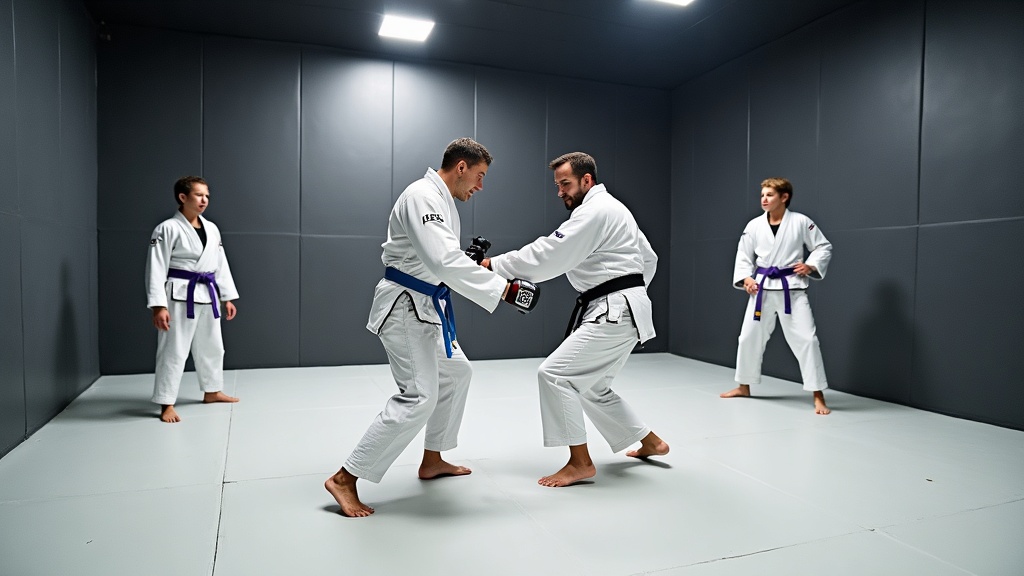 Entrainement intense au jiu jitsu chez GP SPORTS Miramas